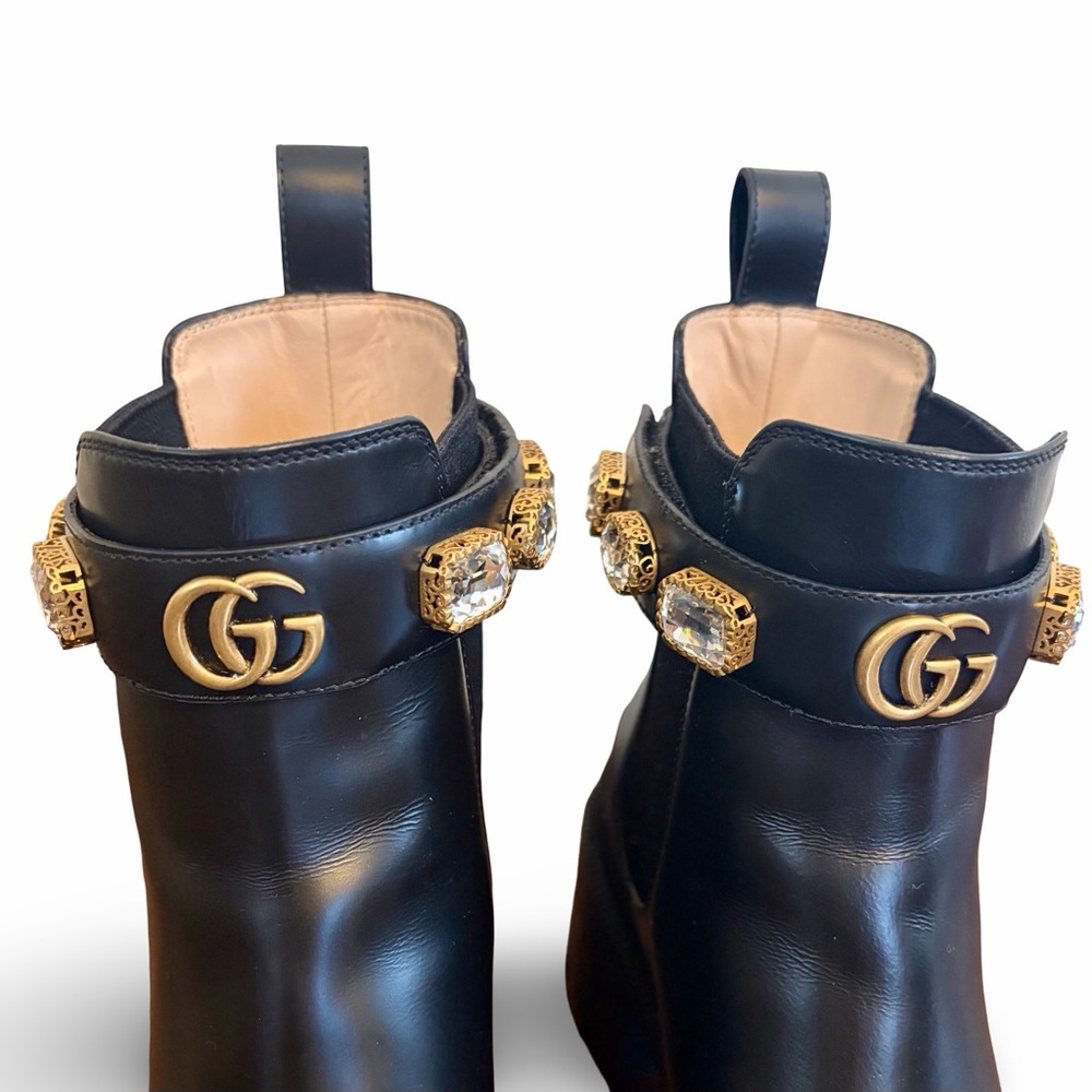 Gucci Crystal GG Trip Chelsea Ankle Boot - Picture 6 of 10